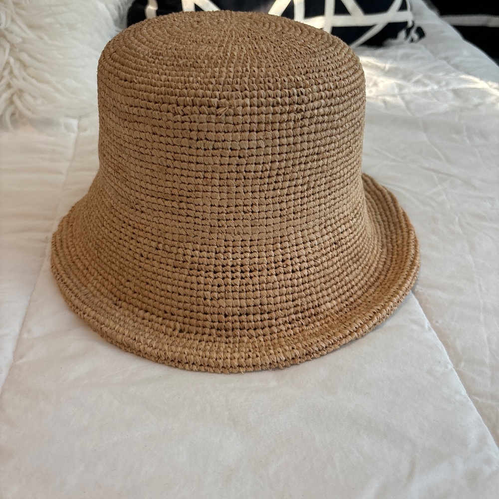 Lack of Color Inca bucket hat in natural raffia size small